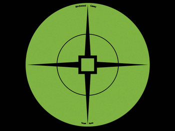 Birchwood Casey 33936 Target Spots Self-Adhesive Paper Black/Green 6" Crosshair 10 Pack