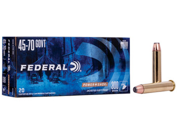 Federal 4570AS Power-Shok 45-70Gov 300gr Jacketed Soft Point 20 Per Box/10 Case