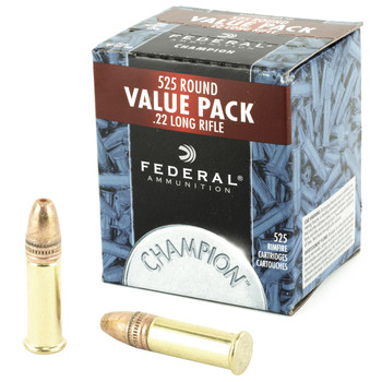 Federal 745 Champion Training Value Pack 22 LR 36 gr Copper Plated Hollow Point CPHP 525 Per Box10 Cs UPC: 029465057169