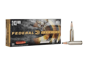 Federal P243TC1 Premium 243Win 85gr Trophy Copper 20 Per Box/10 Case