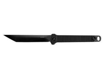Kershaw 4008X Dune 3.80" Fixed American Tanto Plain Black Oxide 3Cr13MoV SS Blade Black Glass-Filled Nylon Handle Includes Lanyard/Sheath