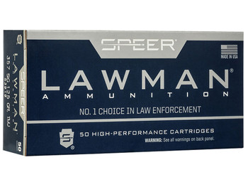 Speer 53919 Lawman 357Sig 125gr Total Metal Jacket Flat Nose 50 Per Box/20 Case