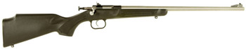 Crickett KSA2245 Youth  22 LR 1rd  16.12 Stainless Steel Barrel Fixed FrontAdjustable Rear Peep Sights Black Synthetic Stock w11.5 LOP Rebounding Firing Pin Safety UPC: 611613022459