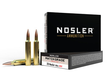 Nosler 51287 Match Grade 28Nosler 168gr Custom Competition Hollow Point Boat Tail 20 Per Box/10 Case