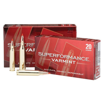 Hornady Superformance Varmint Hyper Velocity Centerfire Ammunition, 204 Ruger, Non Traditional eXpanding, 24 Grain - 20 Cartridge Box ( 20 / 1 )