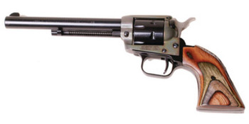 Heritage Mfg RR22CH6 Rough Rider  22 LR 6 Shot 6.50 Black Oxide Steel Barrel Simulated Case Hardened Zinc Alloy Frame Black Oxide Cylinder Camo Laminate Grip Manual Safety Exposed Hammer UPC: 727962503829