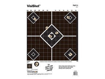 Champion Targets 45804 VisiShot 5-Diamond Paper Hanging Pistol/Rifle 13" x 18" Black/White 10 Pack