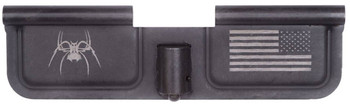 Spikes SED7010 Ejection Port Door Spider and Flag AR15 Black Phosphate Steel UPC: 815648020279