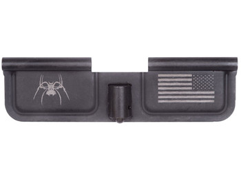 Spikes SED7010 Ejection Port Door Spider and Flag AR-15 Black Phosphate Steel