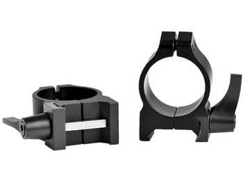 Warne 200LM Vertical Rings Maxima Matte Black 1" Low Quick Detach 0 MOA