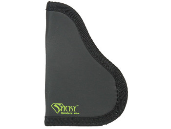 Sticky Holsters MD4MODLAS MD-4 Black/Green Latex Free Rubber Fits Med Semi-Auto with Laser Ambidextrous
