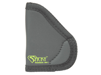 Sticky Holsters SM1 SM-1 IWB Size 1 Black/Green Latex Free Rubber Fits Beretta Tomcat/Bobcat Fits 2.40-2.75" Barrel Ambidextrous