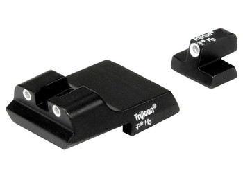 Trijicon 600437 Bright & Tough Night Sights Green/Tritium White Outline Front Sight-Green/Tritium White Outline Rear Sight Smith & Wesson 1911