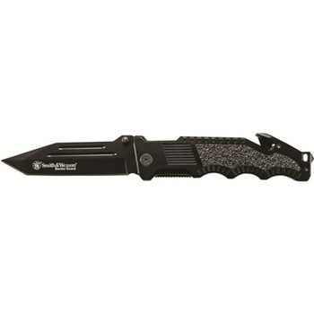 SW Border Guard Folder 4.5 in Black Blade Aluminum Handle UPC: 028634702459