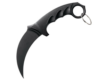 Cold Steel CS92FK FGX 4" Fixed Plain Karambit Black Griv-Ex Blade/Black Griv-Ex w/Overmold Kray-Ex Handle