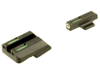 TruGlo TG13RS3A TFX Black Green Tritium & Fiber Optic White Outline Front Sight Green Tritium & Fiber Optic Rear Sight Ruger American
