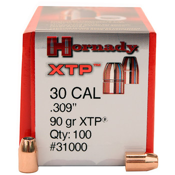 Hornady 31000 XTP  30 Cal .309 90 gr Hollow Point 100 Per Box 25 Case UPC: 090255310009