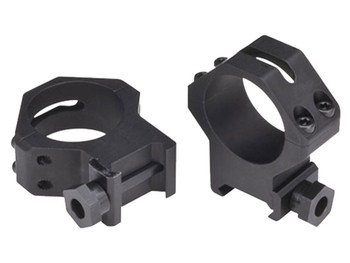 Weaver Mounts 48366 Four-Hole Skeleton Rings Matte Black 30mm High
