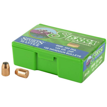 SIERRA SPORTS MASTER 9MM 125GR JHP UPC: 092763081259