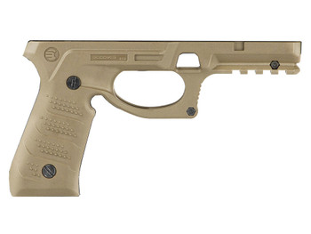 Recover Tactical BC2-02 Grip & Rail System Tan Polymer Picatinny for Most Beretta 92 & M9 Models