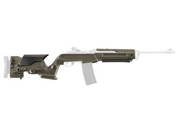 Archangel AAMINIOD Precision Stock OD Green Synthetic Fixed with Adjustable Cheek Riser for Ruger Mini-14, Mini Thirty