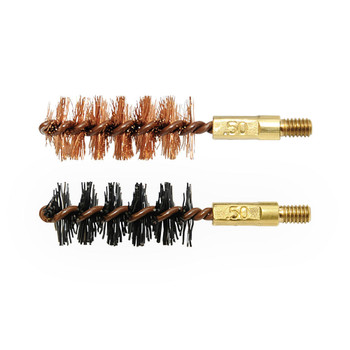 Otis FG350NB Bore Brush Set  50 Cal12.7mm 832 Thread 2 Long BronzeNylon Brush 2 Per Pkg UPC: 014895002469