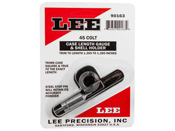 Lee Precision 90163 Case Length Gauge 45 Colt (LC) Steel Works With Cutter/Lock Stud Includes Shell Holder