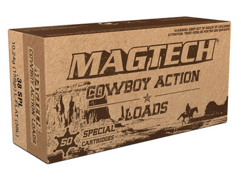 Magtech 38L Cowboy Action 38Special 158gr Lead Flat Nose 50 Per Box/20 Case