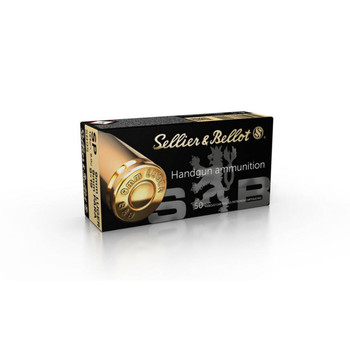 Sellier & Bellot Handgun Standard Velocity Centerfire Ammunition, 9mm Luger, Soft Point, 124 Grain - 50 Cartridge Box ( 50 / 1 )