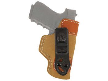 DeSantis Gunhide 106NA8JZ0 Sof-Tuck IWB Tan Leather/Suede Belt Clip Fits Sig P365 Right Hand