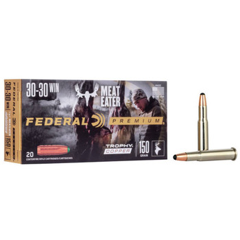 Federal Trophy Copper Hyper Velocity Centerfire Ammunition, 30-30 Winchester, Copper Solid, 150 Grain - 20 Cartridge Box ( 20 / 1 )