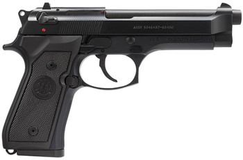 Beretta USA J92M9A0 M9  9mm Luger 4.90 Barrel 101 Bruniton Finish Aluminum Frame Serrated Steel Slide Polymer Grip UPC: 082442816838