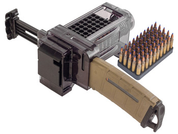 Caldwell 397488 Magazine Charger 223 Rem/204 Ruger/300 BO/5.56x45mm NATO 50rd Compatible w/AR-15 Magazines Smoke Polycarbonate