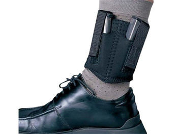 DeSantis Gunhide N81BJZZZ0 Ankle Double Mag Pouch Double Black Neoprene Ankle Compatible w/ 9mm Compatible w/ 40 Ambidextrous Hand