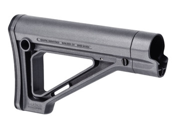 Magpul MAG480-GRY MOE Carbine Stock Fixed Stealth Gray Synthetic for AR-15, M16, M4 with Mil-Spec Tube (Tube Not Included)