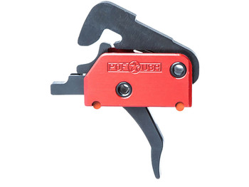 Patriot Ordnance Factory 00516 EFP Two-Stage Straight Trigger with 4 lbs Draw Weight & Black Hardcoat Anodized Finish for AR-Platform