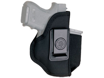 DeSantis Gunhide N87BJLAZ0 Pro Stealth IWB Black Nylon Belt Clip Fits Most Lg Frame DA Autos Fits 4" Barrel Ambidextrous