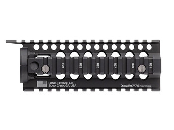 Daniel Defense 0100510001 Omega Rail 7" Carbine Length Style Made of Aluminum with Black Anodized Finish & Picatinny Rail for AR-15