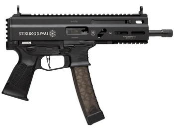 Grand Power 8588005808378 SP9A1 Stribog 9mm Luger 30+1 8" Black Threaded Barrel, M-LOK Handguard, Black Aluminum Picatinny Rail Receiver, Black Polymer Grip, Thread Protector