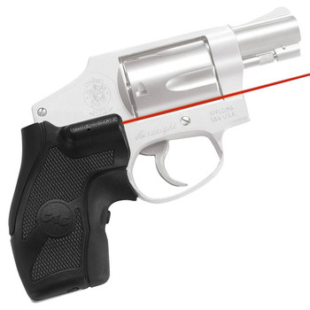 Crimson Trace LG405 Lasergrips  5mW Red Laser with 633nM Wavelength  Black Finish for Compact Round Butt SW J Frame UPC: 610242004058