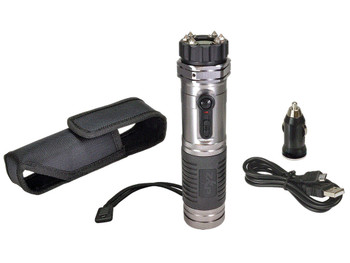 Zap ZAPL Zap Light Stun Gun/Flashlight Range of Contact Silver