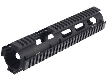 Leapers MTU015 Quad Rail Handguard Aluminum Matte Black Receiver