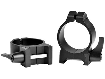 Warne 213LM Vertical Rings Maxima Matte Black 30mm Low Quick Detach 0 MOA