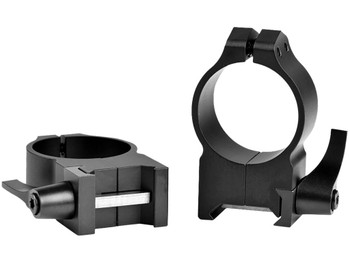 Warne 215LM Vertical Rings Maxima Matte Black 30mm High Quick Detach 0 MOA