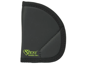 Sticky Holsters MD5 MD-5 Black/Green Latex Free Rubber Fits Ruger LCR/S&W J-Frame Ambidextrous