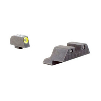Trijicon 600578 HD Night SIghts for Sig Sauer 6 Front 8 Rear  Black  Green Tritium Yellow Outline Front Sight Green Tritium Black Outline Rear Sight UPC: 719307209848