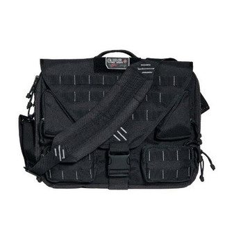 GPS Bags T1350BCB Tactical Brief Case Black 1000D Polyester with Visual ID Storage System Pockets Fold Over Design  Lockable YKK Zippers Holds 1 Handgun Includes Holster UPC: 819763010078