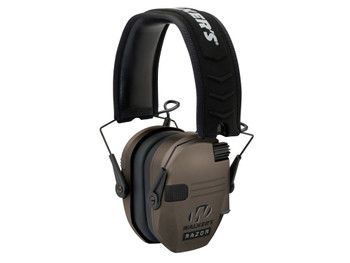 Walker's GWPRSEMFDE Razor Slim Electronic Muff 23 dB Over the Head Flat Dark Earth/Black Polymer
