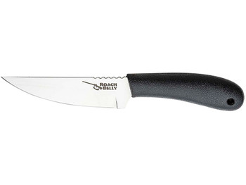 Cold Steel 20RBC Roach Belly 4.50" Fixed Serrated 4116 Stainless Steel Blade/Black Polypropylene Handle