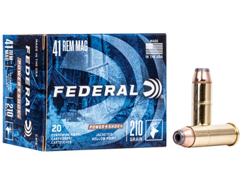 Federal C41A Power-Shok Handgun 41RemMag 210gr Jacketed Hollow Point 20 Per Box/25 Case